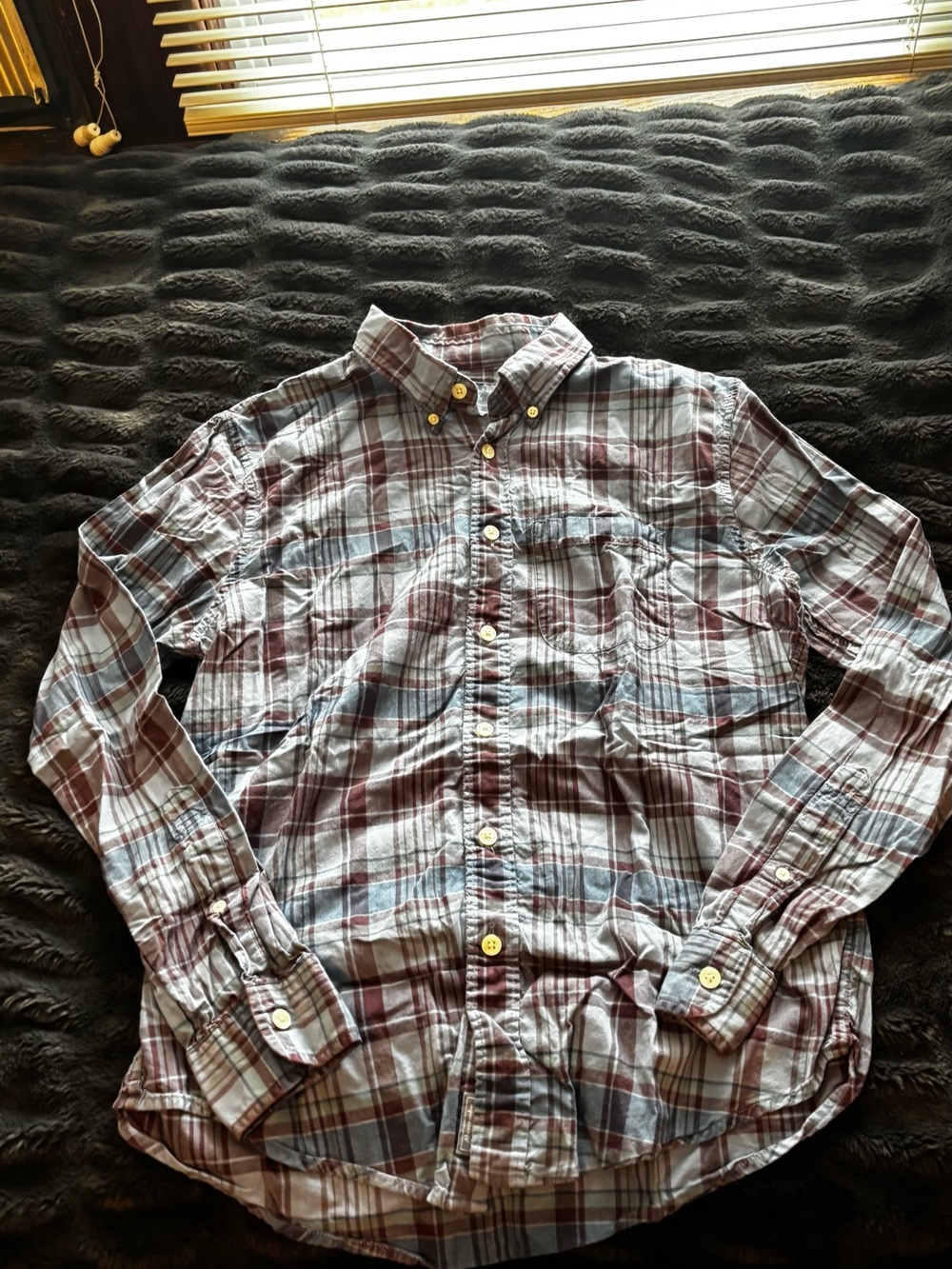 Abercrombie & Fitch Men's Plaid Button-Down Shirt